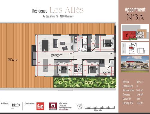                                         Penthouse à vendre à Malmedy, € 743.000
