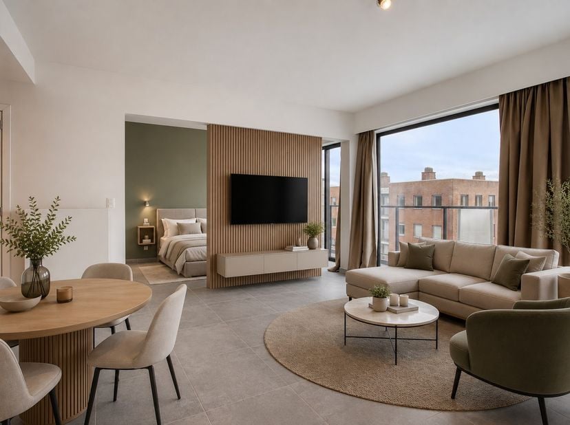 Nabij het stadscentrum van Diksmuide bieden we u deze gezellige en comfortabele studio aan. De studio bevindt zich op de derde verdieping in een klein