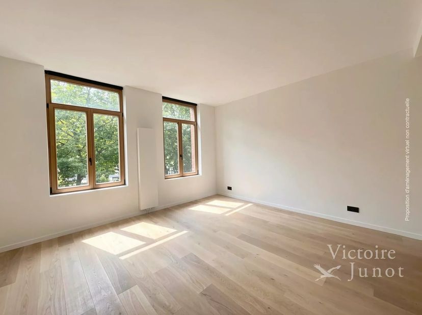 Victoire-Junot stelt u dit prachtige nieuwe éénslaapkamerappartement voor, gelegen in een kleinschalig, volledig gerenoveerd gebouw, ideaal gelegen aa