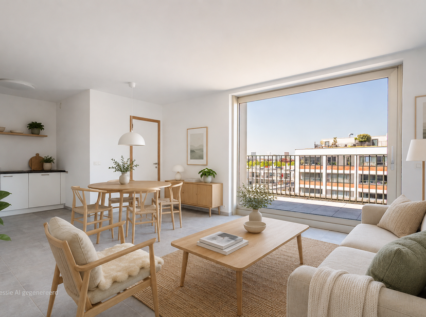 Trendy wonen nabij Park Spoor Noord en het Eilandje in dit instapklare dakappartement, dat gekenmerkt wordt door prachtige terrassen met indrukwekkend