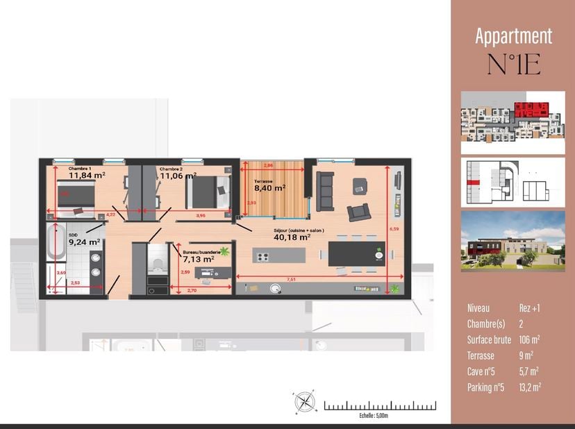 Appartement à vendre à Avenue des Alliés 117,
                    4960 Malmedy