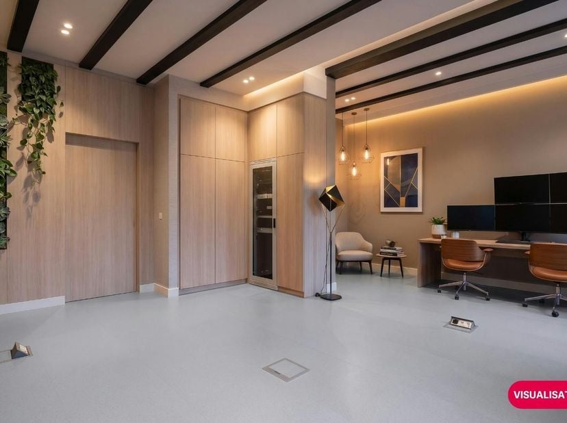 Dit commerciële gelijkvloers, gelegen in een recente nieuwbouw, geniet van een uitstekende ligging op wandelafstand van het bruisende en historische c