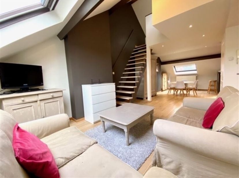 Description: Appartement meublé au troisième étage d'un petit immeuble dans le quartier très recherché du châtelain, proche des commerces et des trans