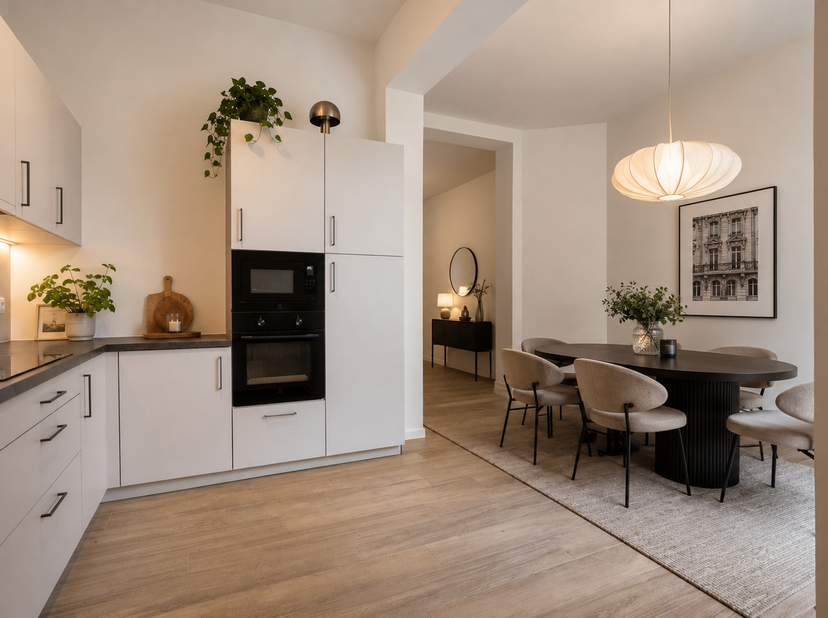 Situé rue de la Source, dans un quartier calme à deux pas de l’avenue Louise, ce superbe appartement 2 chambres en sousplex avec jardin offre un confo