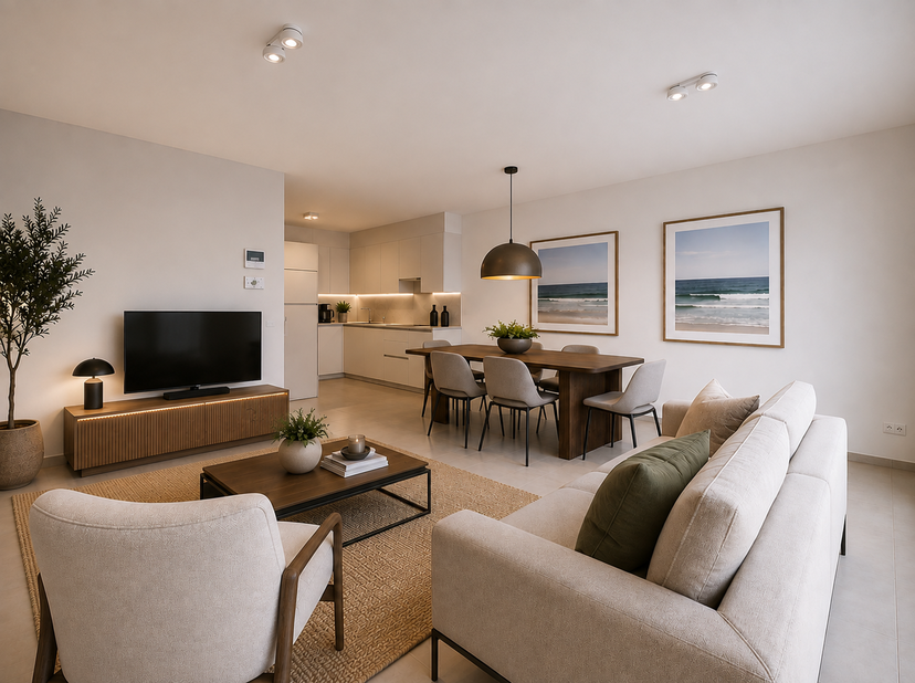 Op slechts 100 meter van het strand van Wenduine bevindt zich dit vernieuwde, energiezuinige appartement in een kleinschalige residentie. Het appartem