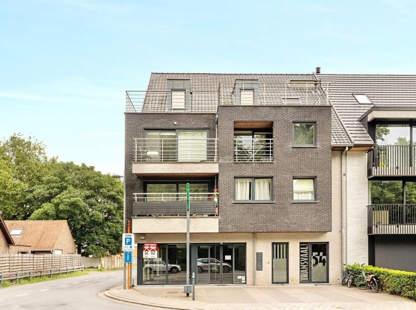 TOPGELEGEN HANDELSPAND met STUDIO. Gelijkvloerse handelsruimte in de straat van de KLINIEK (vroegere apotheek), met achterliggende studio met stadstui