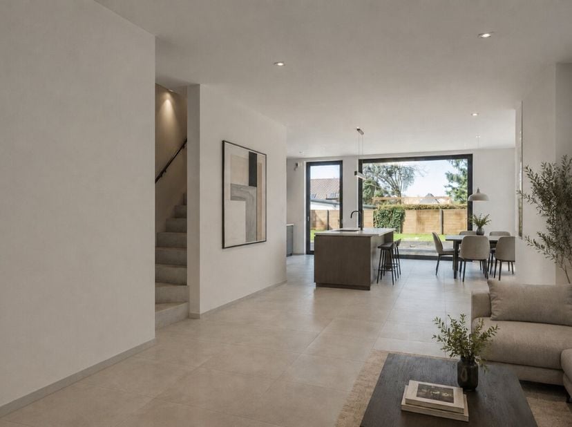 [[ DIT PAND NEEMT DEEL AAN DE ERA OPEN HUIZEN DAG OP 13/6 VAN 13:00 TOT 14:00 ]] Deze energiezuinige nieuwbouwwoning ligt in het centrum van Peer, op