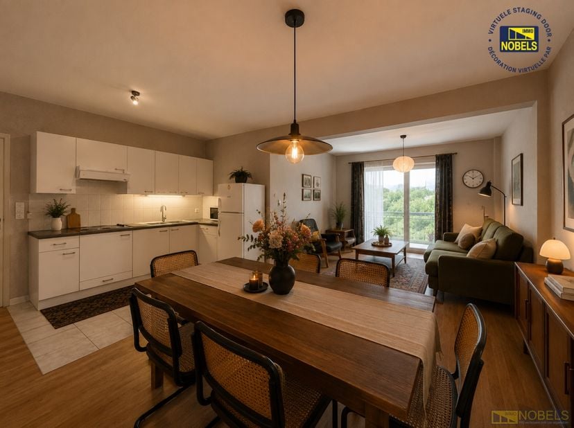 Op een STRATEGISCHE LOCATIE vlakbij het centrum van Gavere is dit twee slaapkamer appartement genesteld in een rustig gebouw met een huiselijke sfeer.