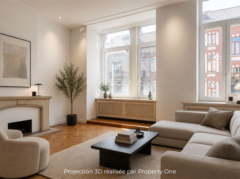 Property One vous propose cette magnifique maison de maître idéalement située dans une rue calme et à proximité immédiate des commerces, des transport