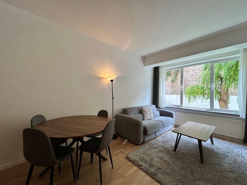 IXELLES, à deux pas de Fernand Cocq, entre Louise et Saint-Boniface, ce charmant APPARTEMENT (1ch/1sdb) meublé de ±52 m² est situé au 1er étage d'un i