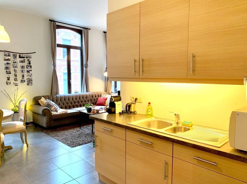 Dit zeer charmante appartement in het oud heren huis is gelegen in de mooiste winkelstraat van Gent, namelijk de Vlaanderenstraat. Wie wil hier nu nie
