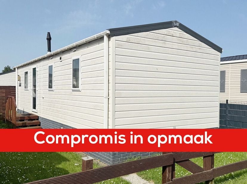 Recente stacaravan met eigen grond! Mooi, ruim en rustig gelegen perceel in het vakantiedomein Polderpark - rustig domein op 800m van de zee en het st
