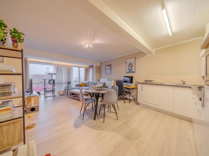 Vlakbij de Grote Markt van Diksmuide, het openbaar vervoer, diverse handelaars, grootwarenhuizen en horeca-aangelegenheden bevindt zich dit gerenoveer