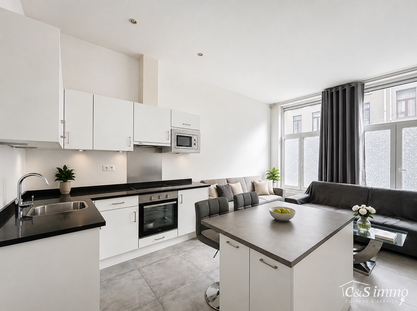 Op een boogscheut van Park Spoor Noord een instapklaar gelijkvloers appartement met terras.<br />
Bij het betreden van het appartement komt u in de li
