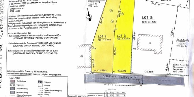 Grond te koop in Bergstraat lot 2, 9570 Sint-Martens-Lierde