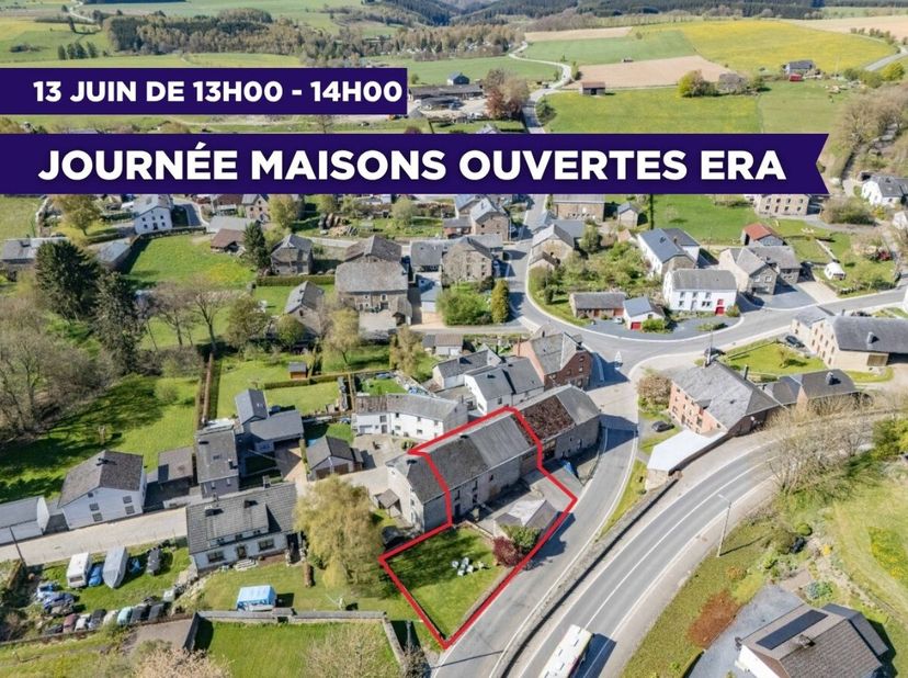 [[ CE BIEN PARTICIPE À LA JOURNÉE MAISONS OUVERTES ERA LE 13/6 DE 13:00 À 14:00 ]] ERA B LUX vous propose ce bien situé Rue du Centre 2 à Gouvy (6670)