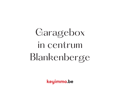                                         Kelder garage te koop in Blankenberge, € 79.500
