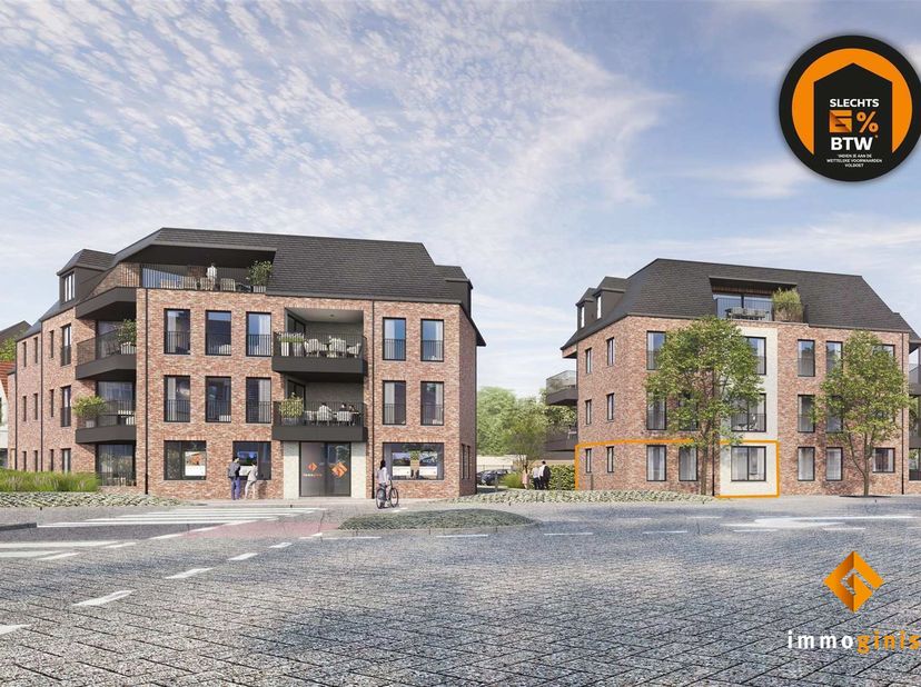 Dit gelijkvloers appartement van 95 m² met twee slaapkamers is voorzien van een overdekt terras van 11 m² en een gezellig tuintje van 37 m². <br />
<