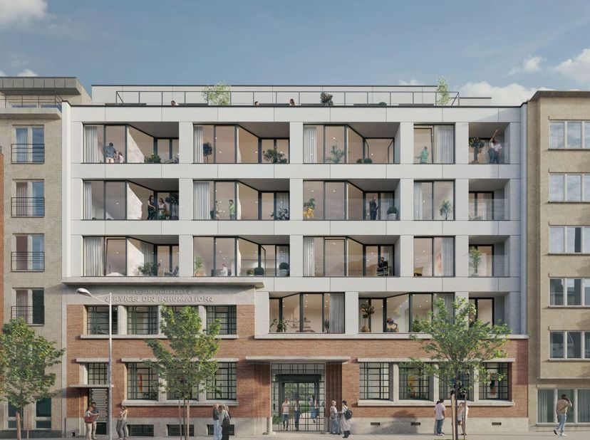 EVERE - Gelegen in de prachtige reconversie van een Art Deco gebouw in een rustige woonwijk dicht bij tal van faciliteiten (scholen, winkels, luchthav