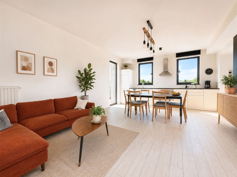 Situé au 7e et dernier étage d’une résidence récente avec ascenseur, ce magnifique penthouse de 80 m² habitables séduit avant tout par son exceptionne