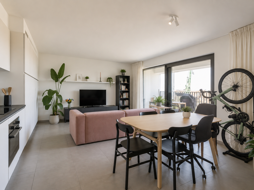 Découvrez cet appartement prêt à emménager et durable, construit en 2023 et bénéficiant d'un emplacement exceptionnel dans les anciens docks commercia