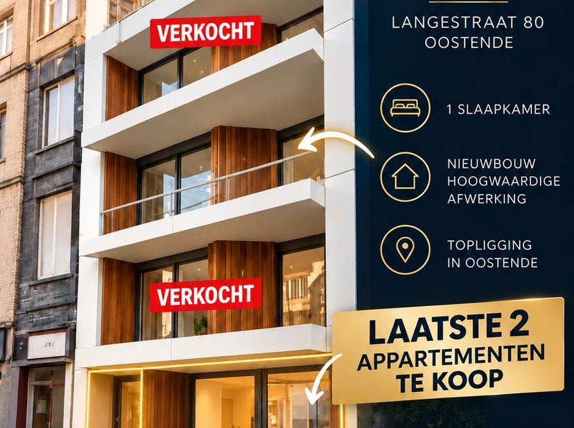 Project te koop in Langestraat 80,
                    8400 Oostende