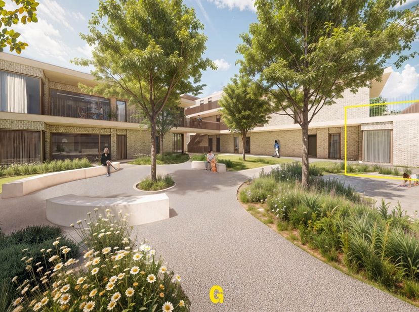 De Boomgaard is een nieuw woonproject waar rust, groen en hedendaags comfort elkaar versterken. Verscholen in een groen binnengebied en op wandelafsta