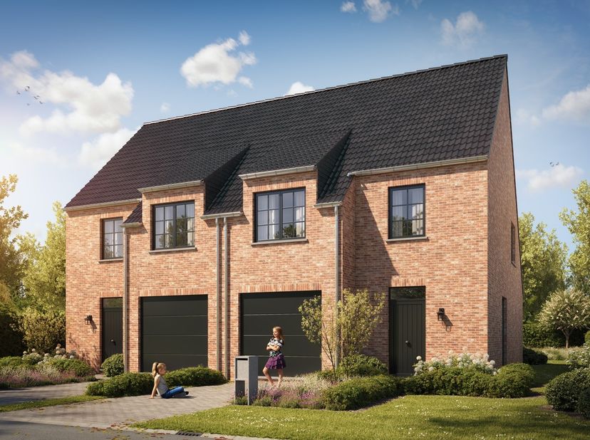 Hectaar bouwt energiezuinige halfopen nieuwbouwwoningen in Tollembeek. Gelegen in een zeer rustige straat en met uitzicht op de velden&amp;nbsp;kan je gen