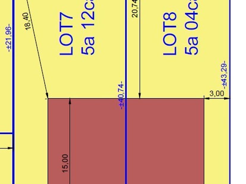 Bouwgrond ( lot 8 ) te koop voor halfopen bebouwing met een totale oppervlakte van 504 m². Gunstig gelegen in een rustige en doodlopende verkaveling i