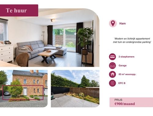                                         App. rez-de-chaussée à louer à Kwaadmechelen, € 900
