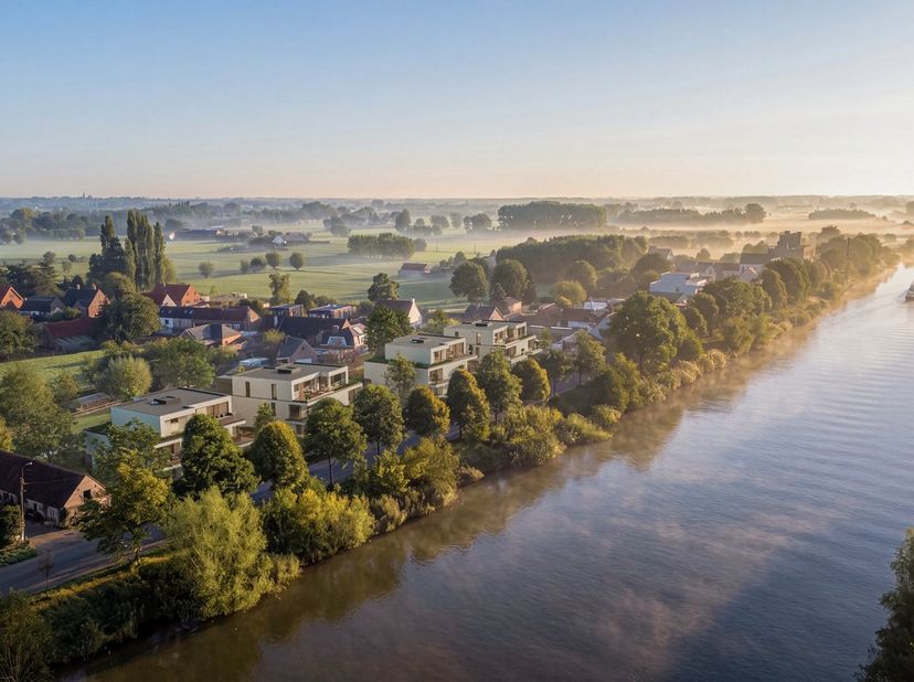 Welkom in Vaart, een uitzonderlijk nieuwbouwproject aan de oevers van het kanaal Gent-Brugge in het charmante Bellem. Op deze unieke locatie gaan hede