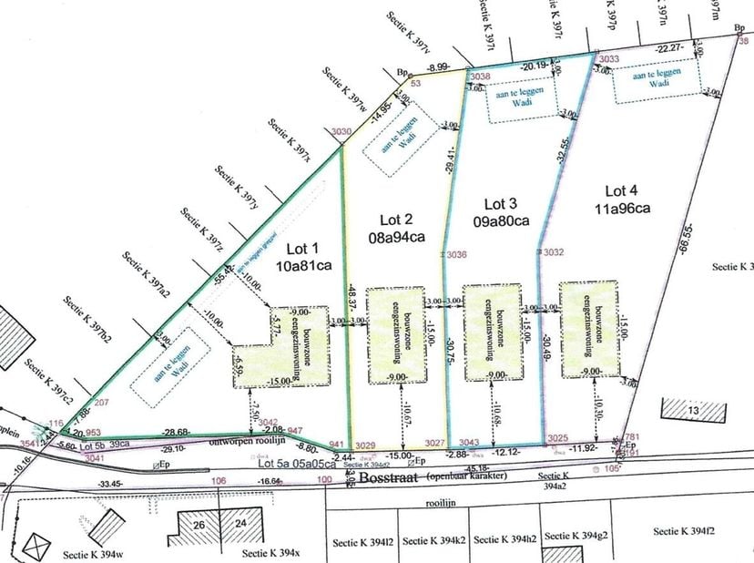 Rustig gelegen, zuidgerichte bouwgrond voor open bebouwing van 894m² (lot 2). Gelegen te Ramsel met alle faciliteiten in de onmiddellijke omgeving. De