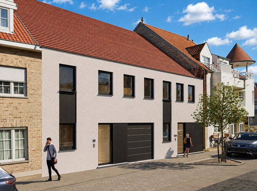 In de Dorpsstraat in Westkapelle wordt deze ruime nieuwbouwwoning gerealiseerd. Dankzij zijn centrale ligging zijn de lokale handelaars, de bakker en