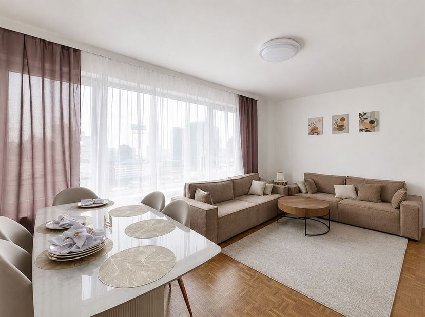 Wijk Saint-Lazare - Vlak bij het stadscentrum: gezellig appartement met 1 slaapkamer van +/- 60 m² - ideaal als investering of als eerste aankoop, met