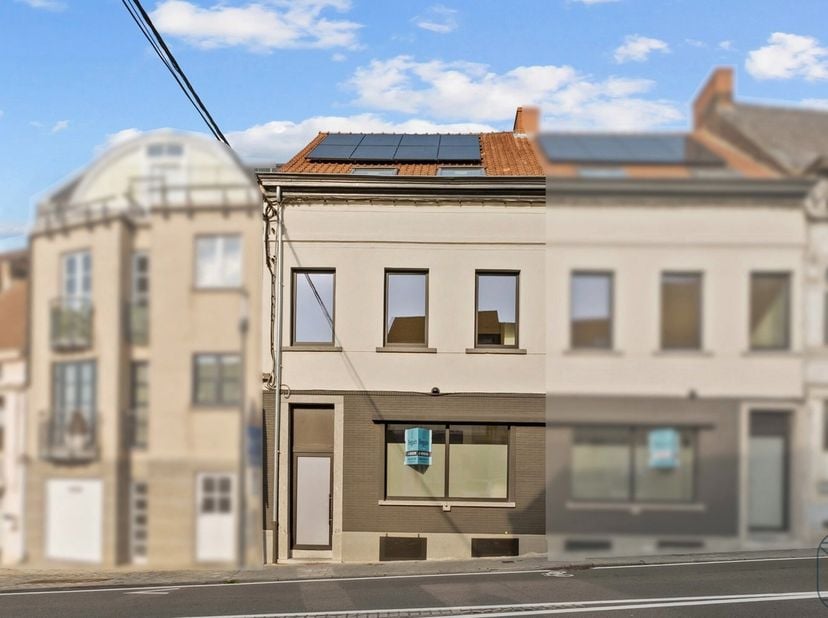 Modern en kwalitatief gerenoveerde woning met 4 slaapkamers, gelegen op de Place van Flobecq, met een grote omheinde tuin en aangelegd terras. Deze sm