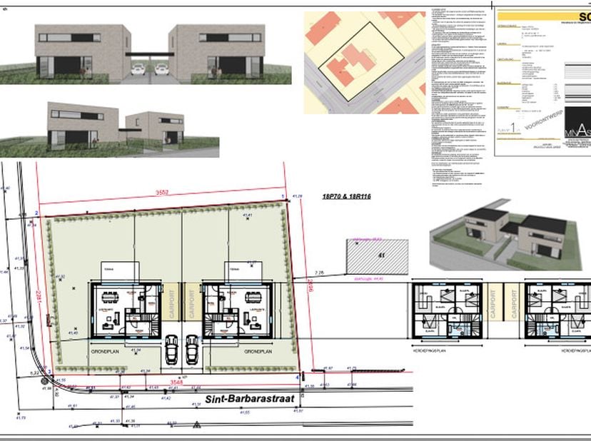 Welkom op de Sint-Barbarastraat 39 in Diepenbeek<br />
<br />
Deze unieke projectgrond biedt u de mogelijkheid tot het bouwen van twee open woningen,