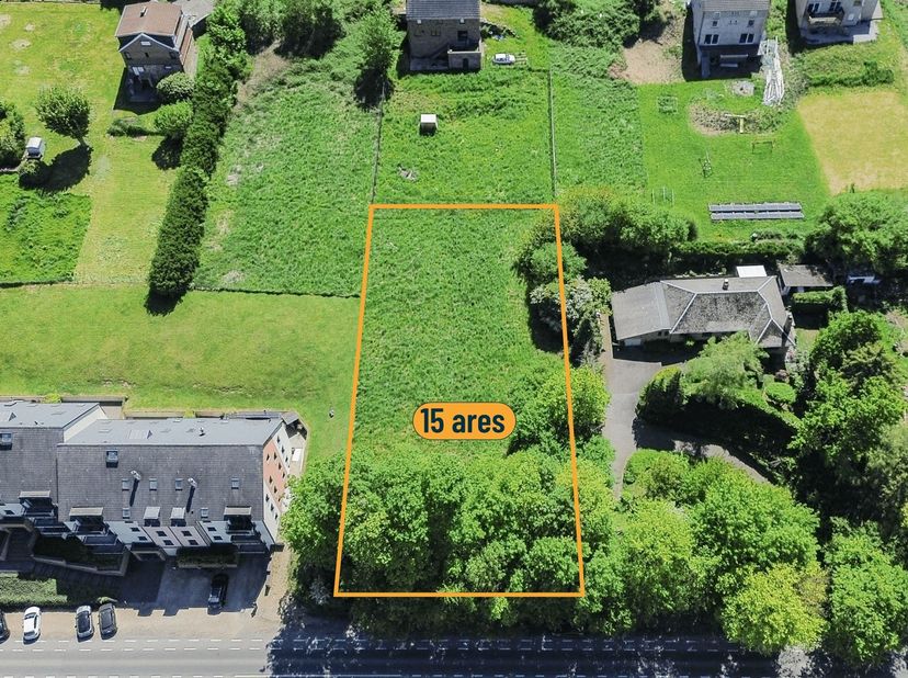 Op slechts 2 km van het centrum van Andenne ligt dit perceel van 15 hectare op een bijzonder gunstige locatie, binnen handbereik van winkels en superm