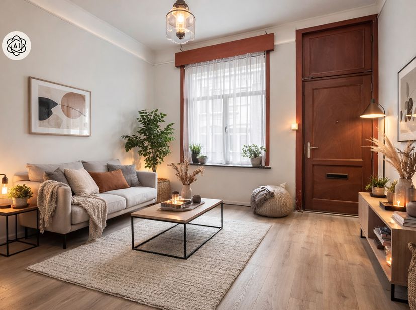 Deze te renoveren woning ligt in het centrum van Ronse, op 5 minuten van scholen en openbaar vervoer.<br />
INDELING: zithoek en eetruimte, keuken, ko