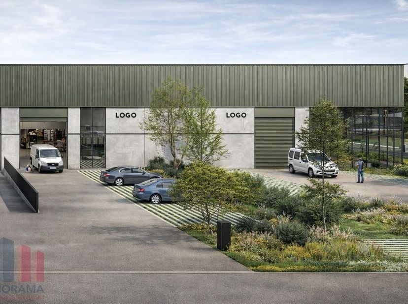 Nieuw bedrijfsgebouw met&amp;nbsp;&amp;nbsp;893 m² opslag&amp;nbsp;en 8 privatieve parkeerplaatsen te koop.<br />
Uitermate strategisch gelegen vlak naast de afri