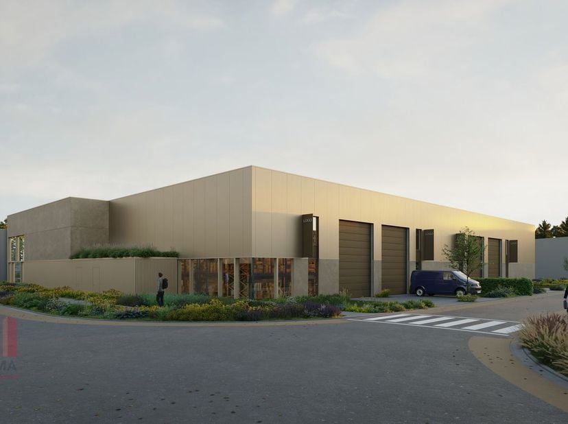 Nieuwbouw KMO-unit met een oppervlakte van 396 m² en 4 privatieve parkeerplaatsen te koop. Strategisch gelegen in de gouden driehoek Antwerpen – Bruss