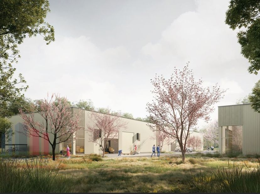 Nieuwbouw KMO-unit met een oppervlakte van 125 m² te koop, de unit maakt deel uit van het gloednieuw en multifunctioneel bedrijvenpark &quot;HOGE MOLEN&quot; be