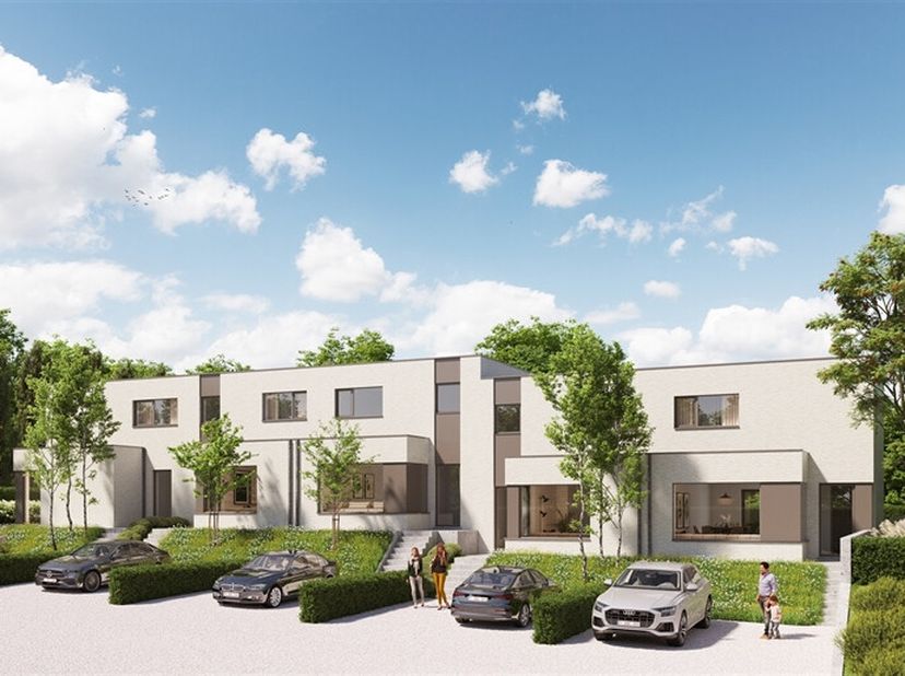 Nouvelle construction du promoteur Deback à Estaimpuis. Maison 2 façades de 121m2 sur un terrain de 202m2. &lt;br /&gt;
Un hall d&#039;entrée avec un WC séparé,