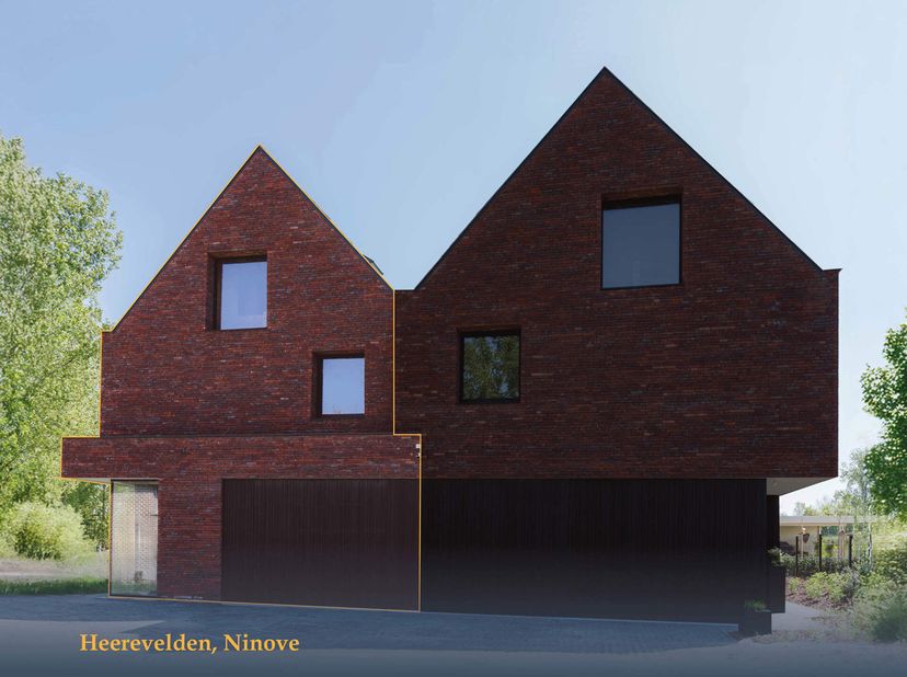 Cette nouvelle construction, prête à être louée, est la dernière maison d&#039;un projet résidentiel calme situé sur la Brusselseheerweg à Neigem (Ninove).