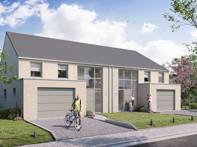 Voici un projet de villa QZEN - Quasi Zéro Energie et 100% traditionnelle, sur un terrain de 550 m². La maison proposée se compose d&#039;un beau hall dent