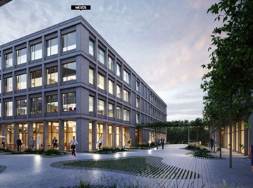 Fantastisch gelegen nieuwbouw state of the art kantoren van 952 m² te huur op +/- 4 min. van de ring rond Gent (R4). Vlotte bereikbaarheid met het ope