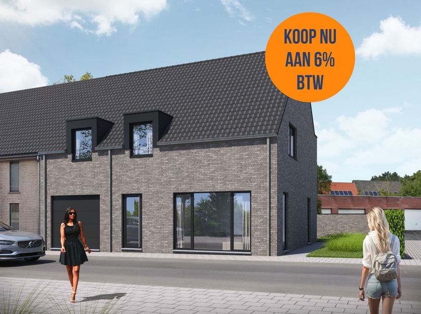 Deze nog te bouwen HALFOPEN woning is gelegen pal in het CENTRUM van Lichtervelde ... een TOPLIGGING! Deze woning heeft ZEER COMFORTABELE WOONRUIMTES,