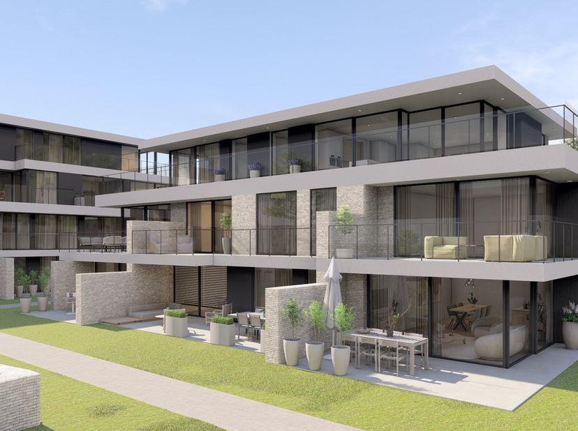 Luxueus, energiezuinig nieuwbouwproject &quot;residentie Mole Hoeven&quot; met twintig hoogwaardige appartementen verdeeld over twee verschillende blokken in Ma