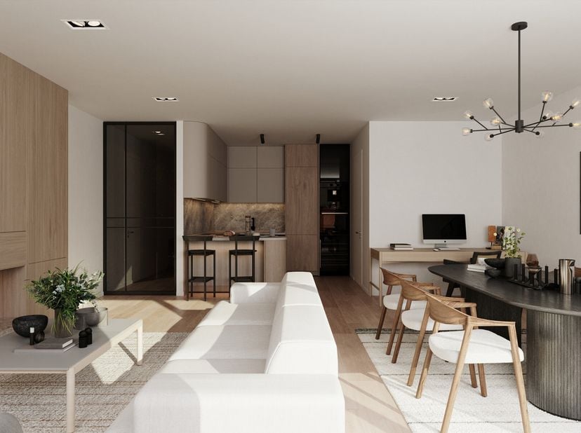 Dit knap nieuwbouwappartement is gelegen op de tweede verdieping van nieuwbouwresidentie Perla, op een boogscheut van winkels, openbaar vervoer, schol