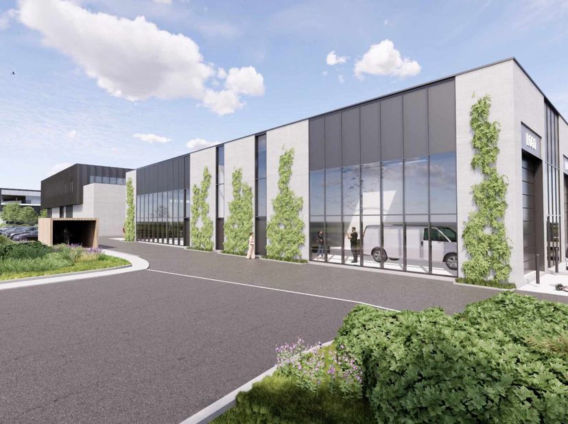 Situé à Enghien, le projet &quot;PARC QUALITIS&quot; offre des entrepôts/unité PME modernes avec un accès direct aux grands axes routiers (A8-E429 vers Lille et