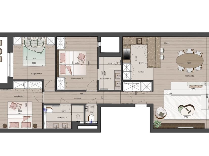 Résidence Akropolis : appartement rénové (largeur de façade d&#039;environ 7m) à vendre situé dans la Zoutelaan à Knokke, dans un bâtiment qui sera entière